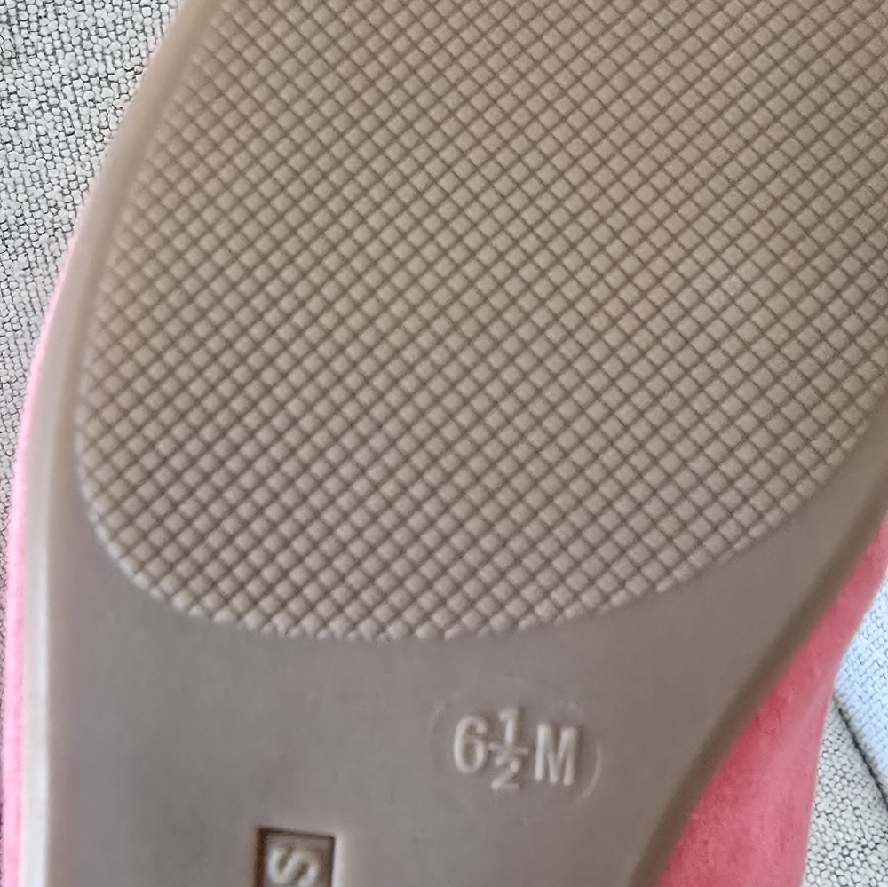 Talbots Pink Suede Flats with Tassel Detail 6.5 - Picture 5 of 5
